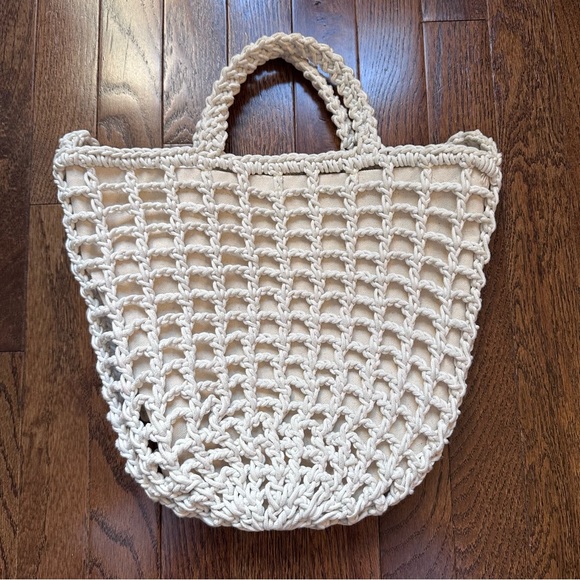 Madewell • Woen Once • Womens Crocheted Shoulder Bag Antique Cream - Picture 8 of 10